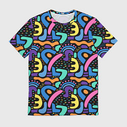 Футболка мужская Multicolored texture pattern, цвет: 3D-принт