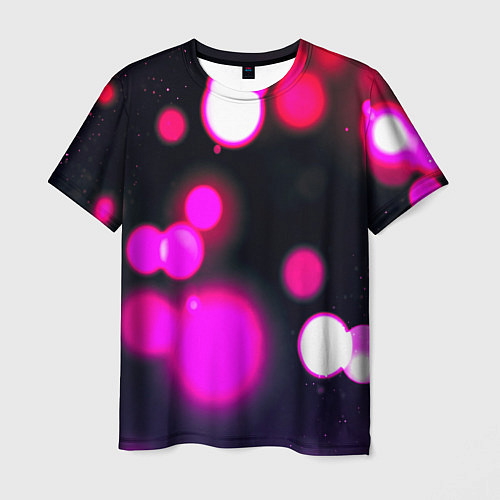 Мужская футболка Розовые блики света / 3D-принт – фото 1