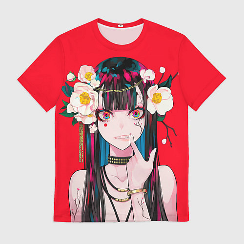 Мужская футболка Anime vampire girl / 3D-принт – фото 1