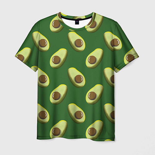 Мужская футболка Авокадо - паттерн / 3D-принт – фото 1