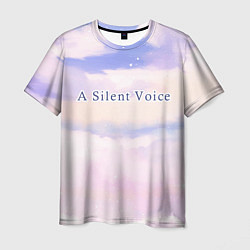 Футболка мужская A Silent Voice sky clouds, цвет: 3D-принт