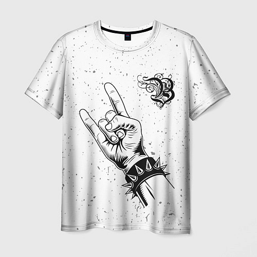 Мужская футболка Burzum и рок символ / 3D-принт – фото 1