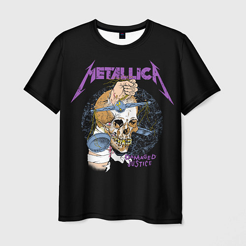 Мужская футболка Metallica - damaged justice / 3D-принт – фото 1