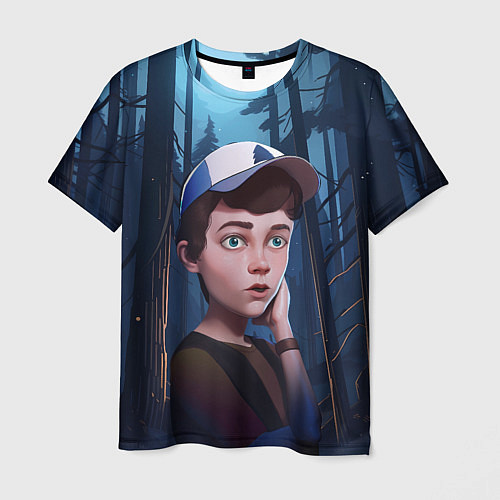 Мужская футболка Диппер в лесу / 3D-принт – фото 1