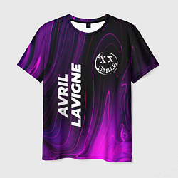 Мужская футболка Avril Lavigne violet plasma