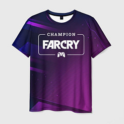 Футболка мужская Far Cry gaming champion: рамка с лого и джойстиком, цвет: 3D-принт