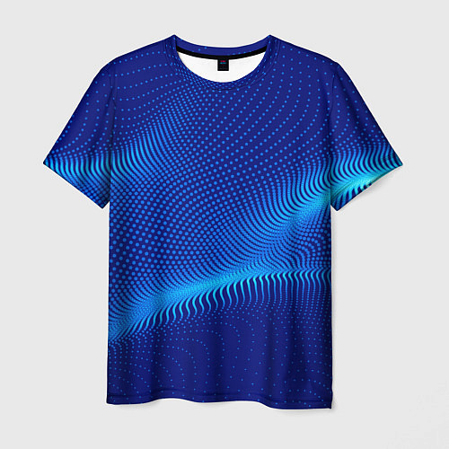 Мужская футболка Blue dots / 3D-принт – фото 1