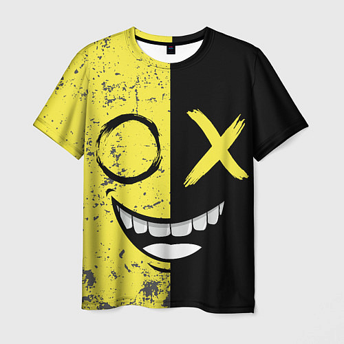 Мужская футболка Смайлик с улыбкой / 3D-принт – фото 1