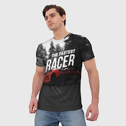 Футболка мужская The fastest racer, цвет: 3D-принт — фото 2