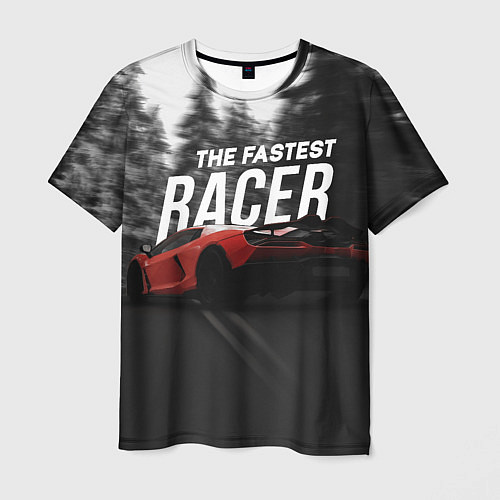Мужская футболка The fastest racer / 3D-принт – фото 1