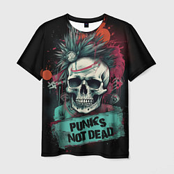 Футболка мужская Punks not dead, цвет: 3D-принт