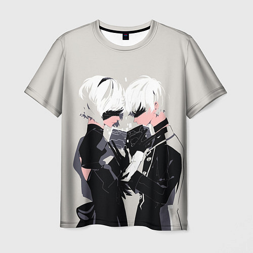 Мужская футболка Йорха-2B и Йорха-9S / 3D-принт – фото 1
