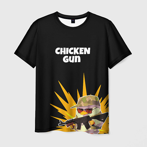 Мужская футболка Цыплячий спецназ / 3D-принт – фото 1