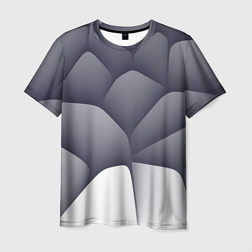 Мужская футболка Паттерн из гладких камней / 3D-принт – фото 1