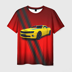 Футболка мужская Спортивный американский автомобиль Chevrolet Camar, цвет: 3D-принт