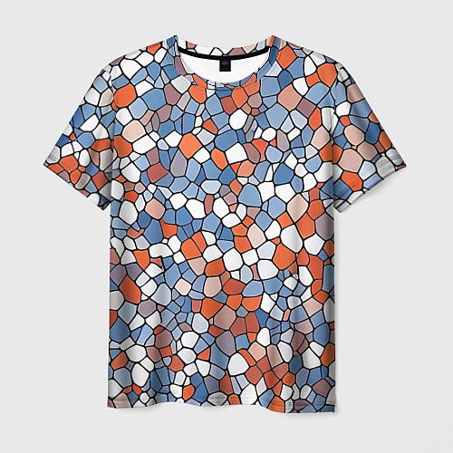 Мужская футболка Красочная мозаика / 3D-принт – фото 1