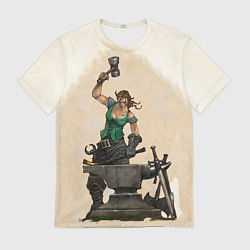 Футболка мужская Fable II Кувалда, цвет: 3D-принт