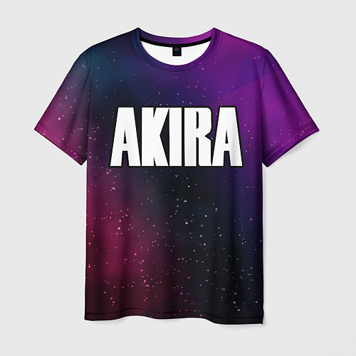 Мужская футболка Akira gradient space / 3D-принт – фото 1
