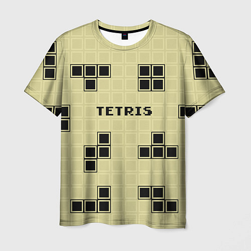 Мужская футболка Тетрис ретро / 3D-принт – фото 1