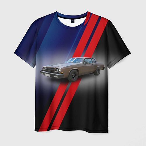 Мужская футболка Американский автомобиль 1980 года Buick LeSabre / 3D-принт – фото 1
