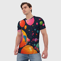 Футболка мужская Море шаров, цвет: 3D-принт — фото 2