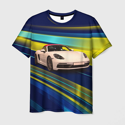 Мужская футболка Спортивная немецкая машина Porsche 911 / 3D-принт – фото 1