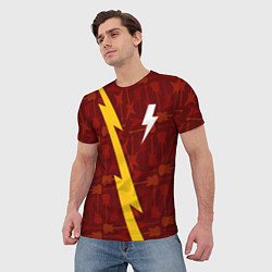 Футболка мужская AC DC гитары и молния, цвет: 3D-принт — фото 2