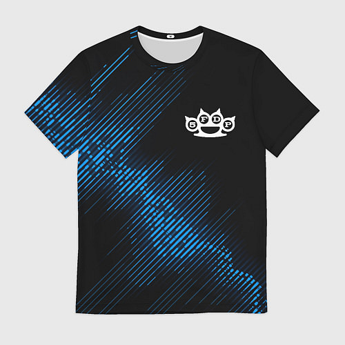 Мужская футболка Five Finger Death Punch звуковая волна / 3D-принт – фото 1