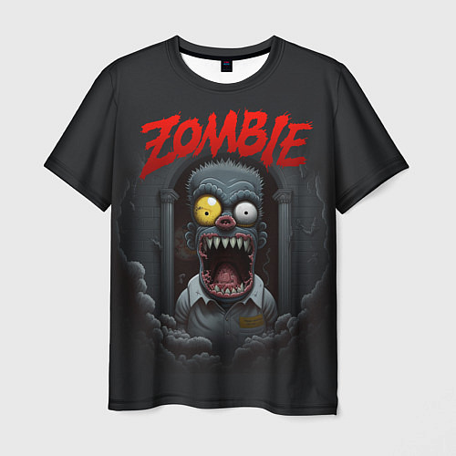 Мужская футболка Барт Симпсон зомби / 3D-принт – фото 1