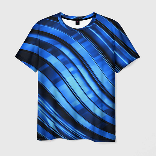 Мужская футболка Темно-синий металлик / 3D-принт – фото 1