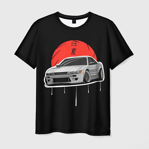Мужская футболка Nissan Silvia S14 - Japan style / 3D-принт – фото 1