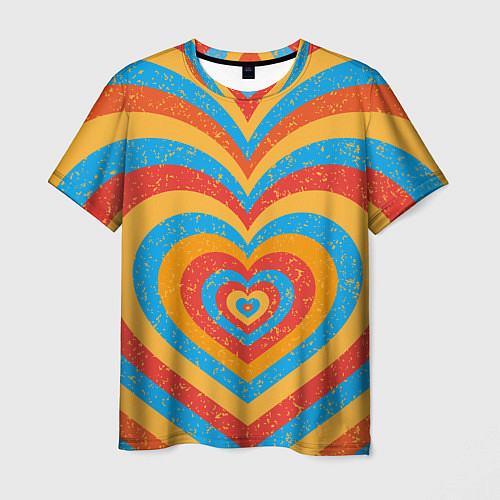 Мужская футболка Sunny heart / 3D-принт – фото 1