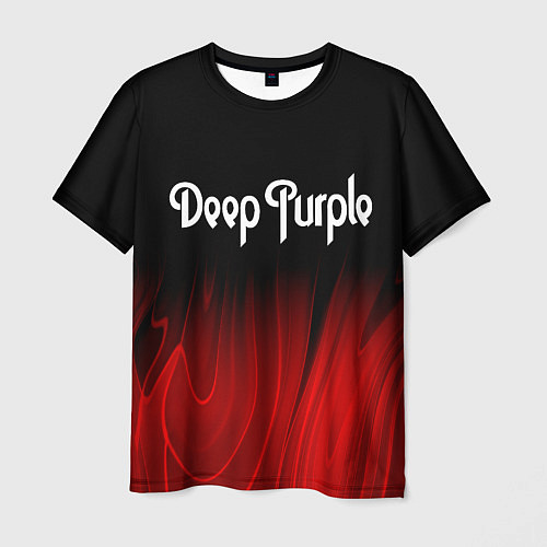 Мужская футболка Deep Purple red plasma / 3D-принт – фото 1