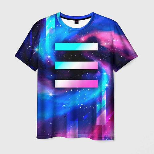 Мужская футболка OneRepublic неоновый космос / 3D-принт – фото 1