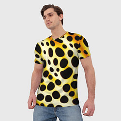 Футболка мужская Текстура леопарда, цвет: 3D-принт — фото 2