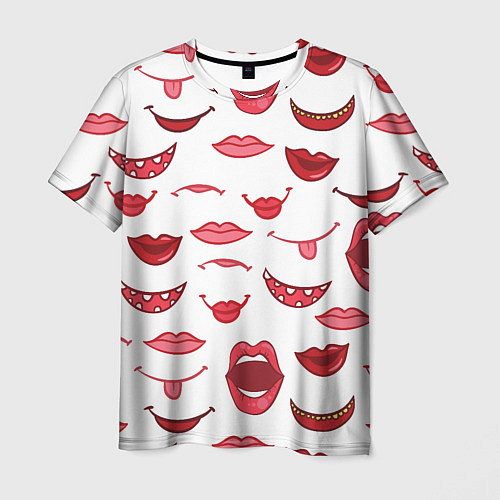 Мужская футболка Сладкие губы / 3D-принт – фото 1