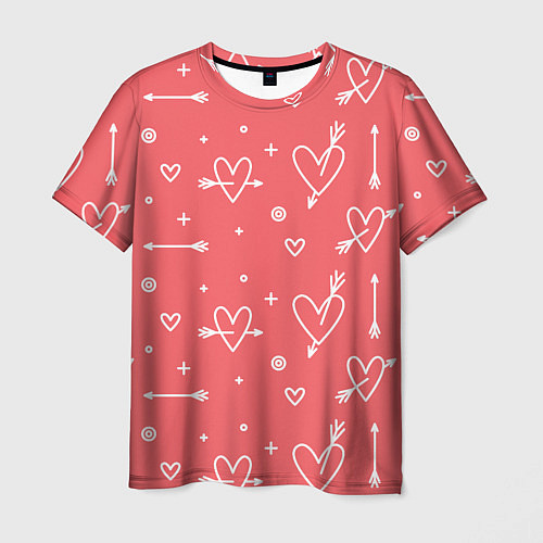 Мужская футболка Love is love / 3D-принт – фото 1