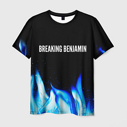 Футболка мужская Breaking Benjamin blue fire, цвет: 3D-принт