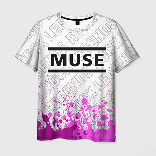 Мужская футболка Muse rock legends: символ сверху / 3D-принт – фото 1
