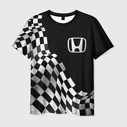 Мужская футболка Honda racing flag