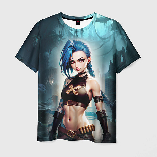 Мужская футболка Jinx arcane League of legends / 3D-принт – фото 1
