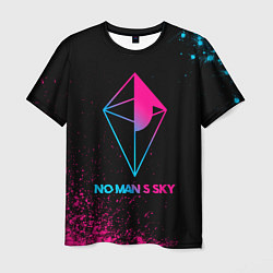 Футболка мужская No Mans Sky - neon gradient, цвет: 3D-принт