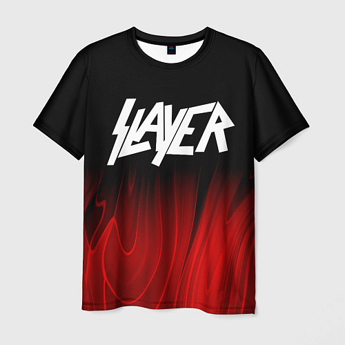 Мужская футболка Slayer red plasma / 3D-принт – фото 1