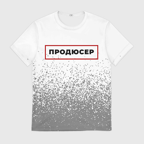 Мужская футболка Продюсер в рамке красного цвета / 3D-принт – фото 1