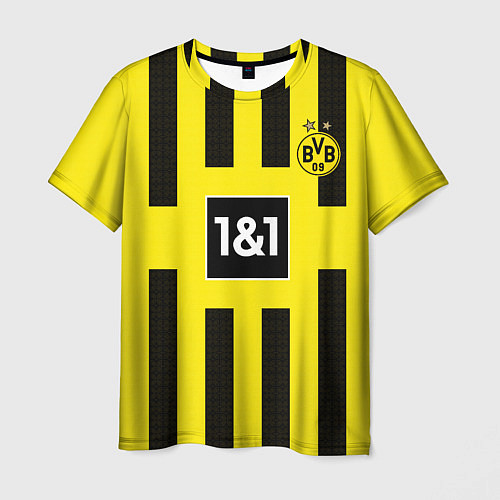Мужская футболка Марко Ройс Боруссия Дортмунд форма 2223 домашняя / 3D-принт – фото 1