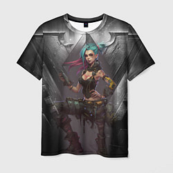 Футболка мужская Jinx art Arcane League of Legends, цвет: 3D-принт