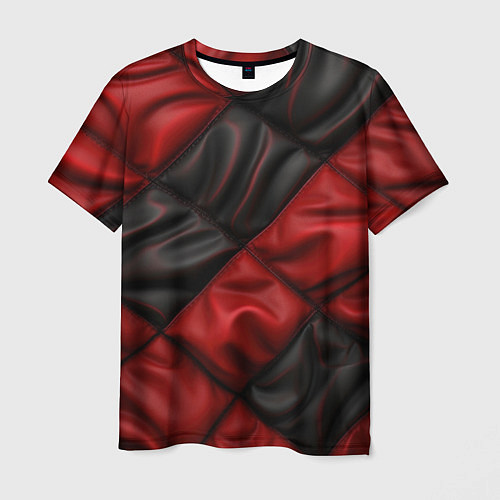 Мужская футболка Red black luxury / 3D-принт – фото 1