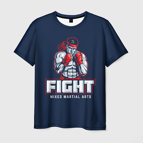 Мужская футболка Fight ММА / 3D-принт – фото 1