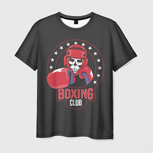 Мужская футболка Boxing club - боксёр / 3D-принт – фото 1