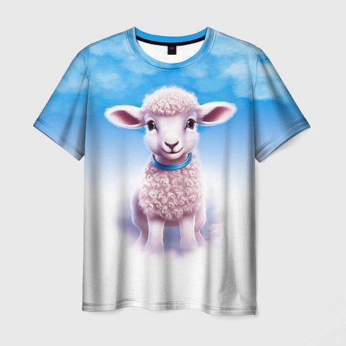 Мужская футболка Ягнёнок / 3D-принт – фото 1